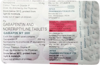 Gabapin Nt 200 Tablet 10